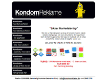 Tablet Screenshot of kondomreklame.dk